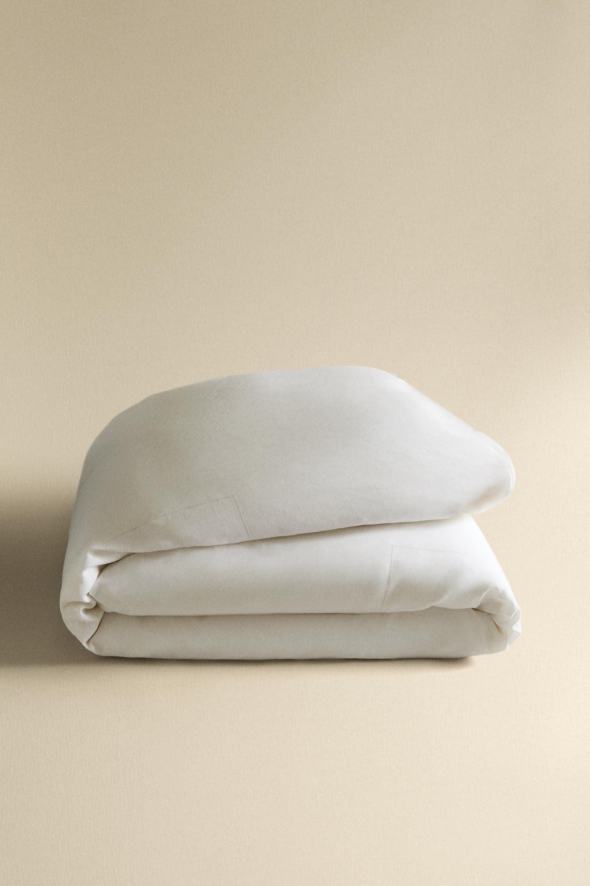 LINEN HEMSTITCH DUVET COVER